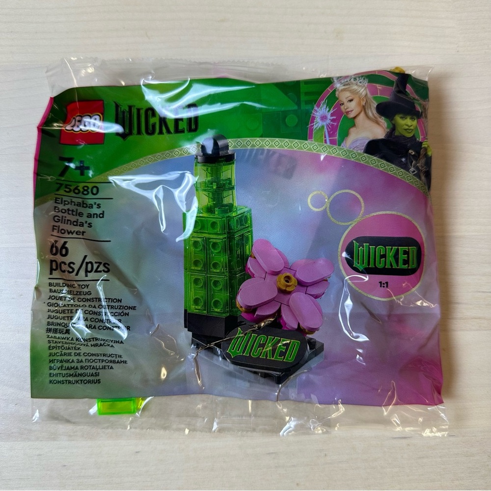 New LEGO Wicked Elphaba’s Bottle and Glinda’s Flower AMC Exclusive.
